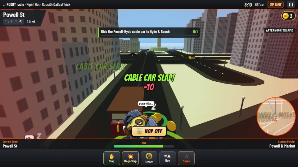 Riding the Powell–Hyde cable car in 3D Street view